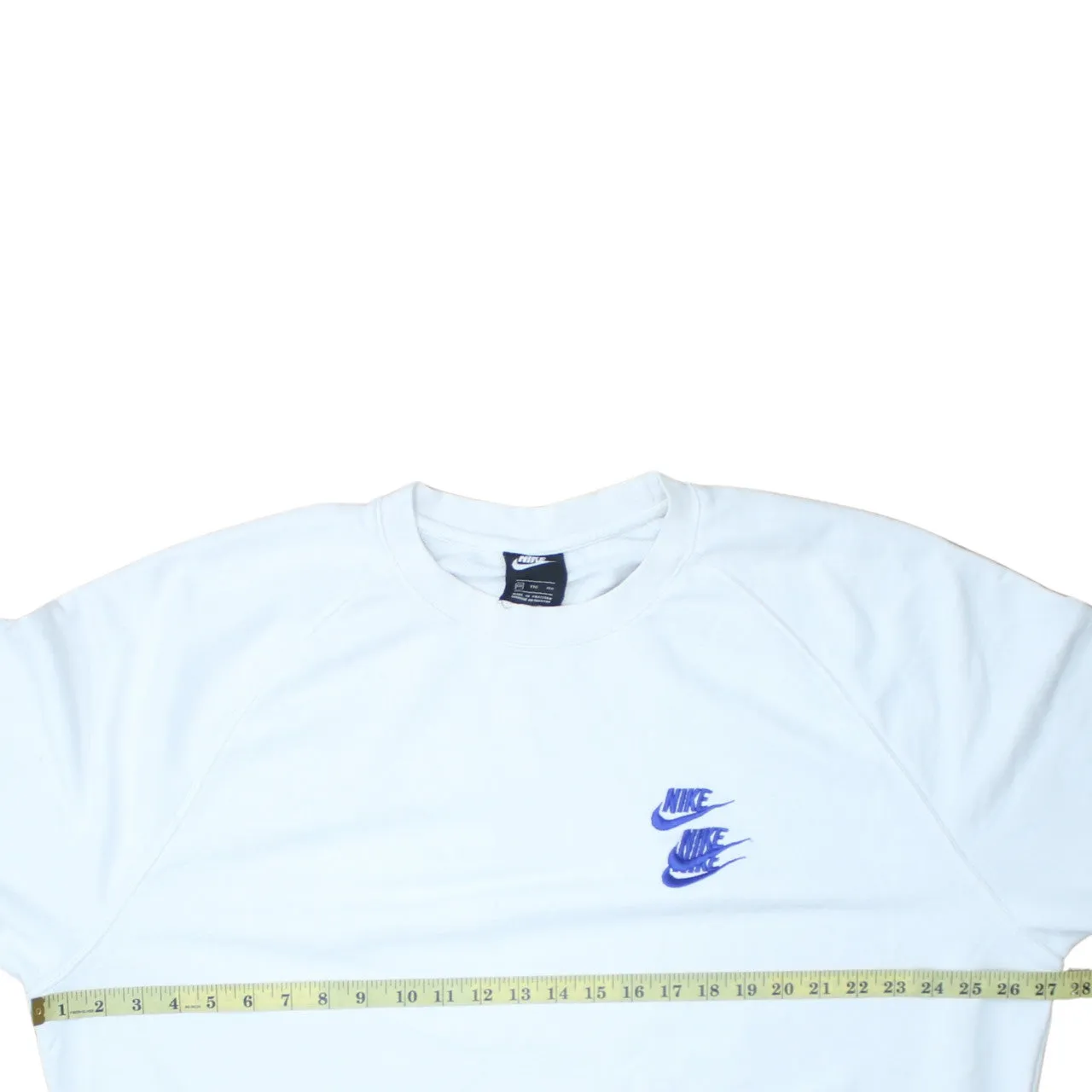 Nike 90's Swoosh Crew Neck Sweatshirt XXLarge (2XL) White sold by Vintage Club product image thumbnail 5