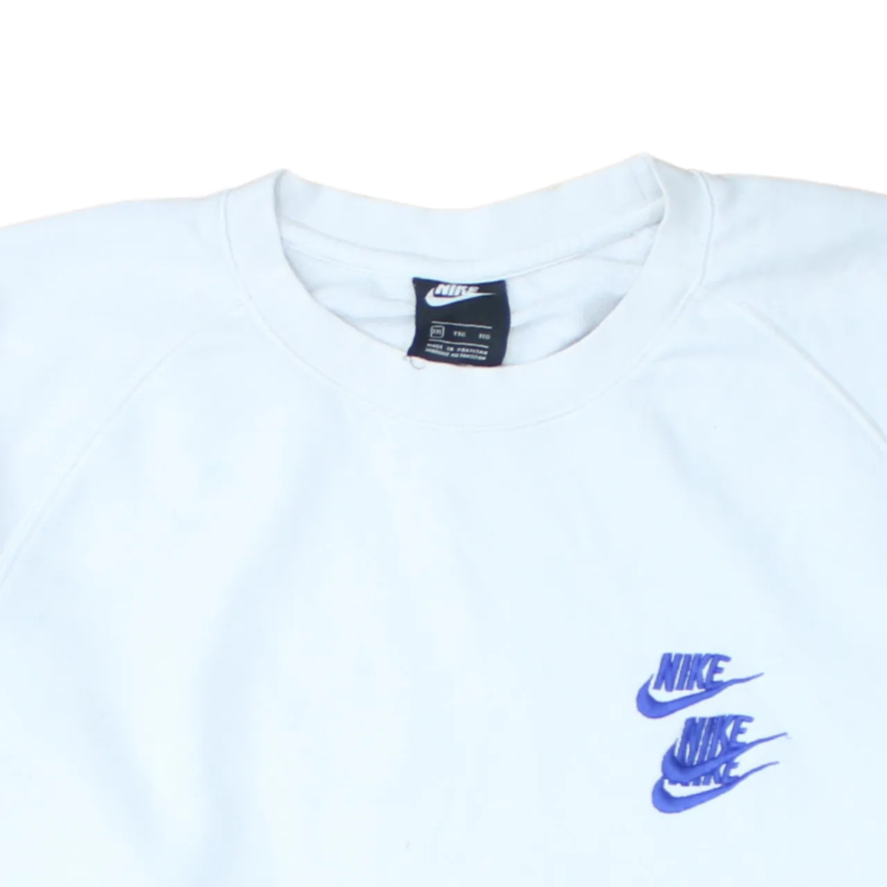 Nike 90's Swoosh Crew Neck Sweatshirt XXLarge (2XL) White sold by Vintage Club product image thumbnail 3