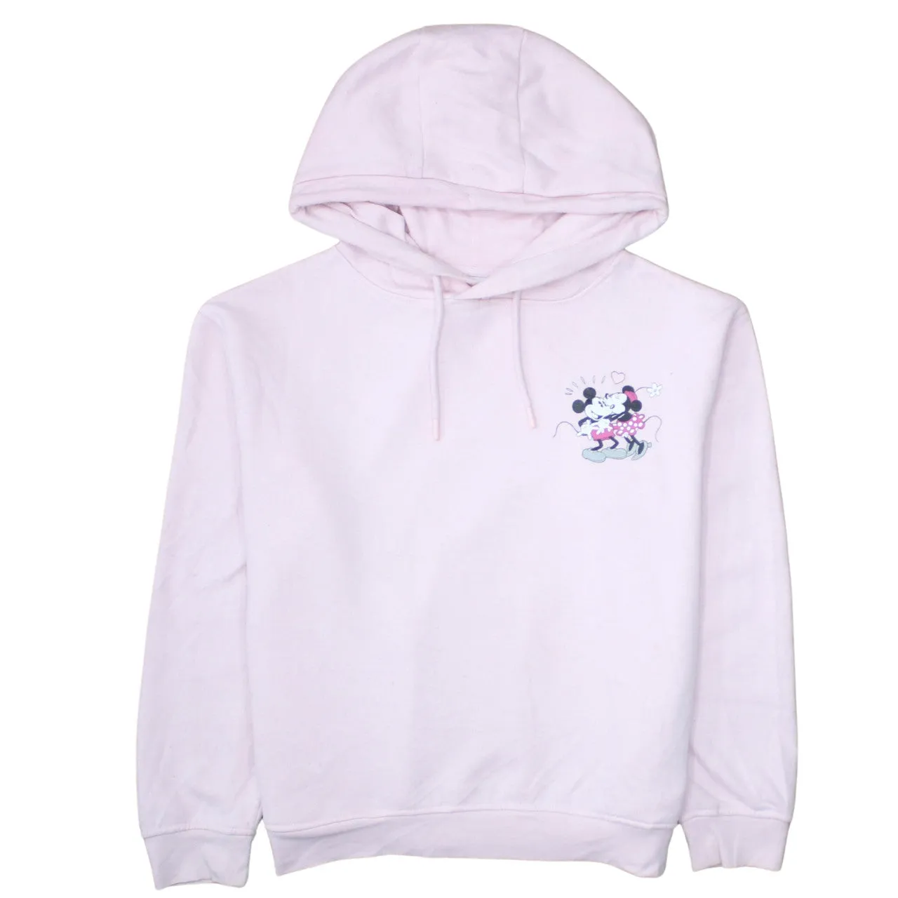 Disney 90's Mickey & Minnie Mouse Pullover Hoodie Small Pink sold by Vintage Club