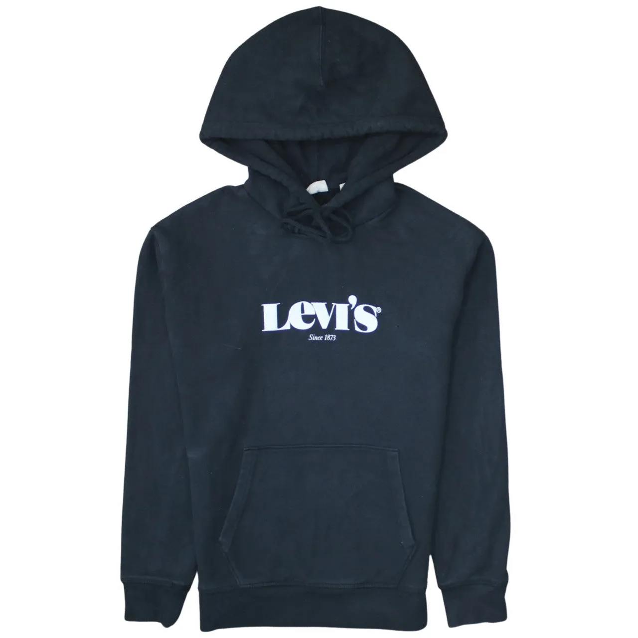 Levi's 90's Spellout Pullover Hoodie XSmall Black sold by Vintage Club