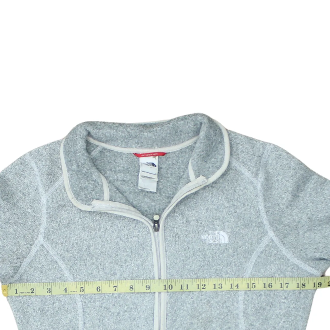 The North Face 90's Lightweight Full Zip Up Sweatshirt Medium Grey sold by Vintage Club product image thumbnail 5