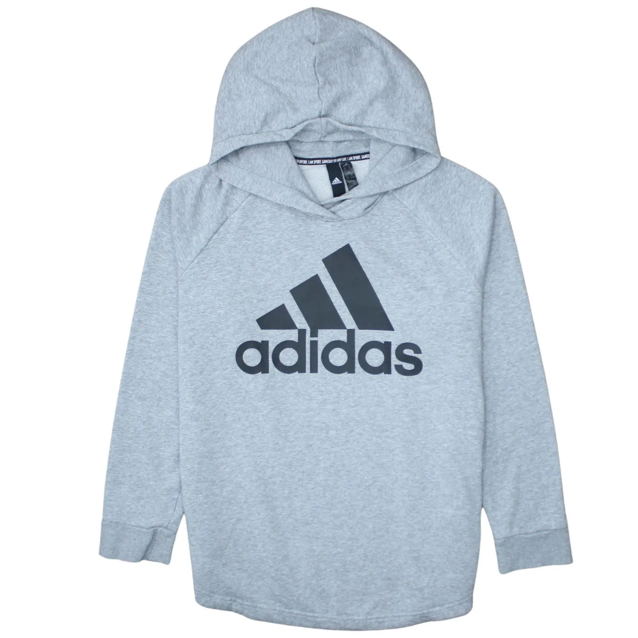 Adidas 90's Spellout Pullover Hoodie XLarge Grey sold by Vintage Club