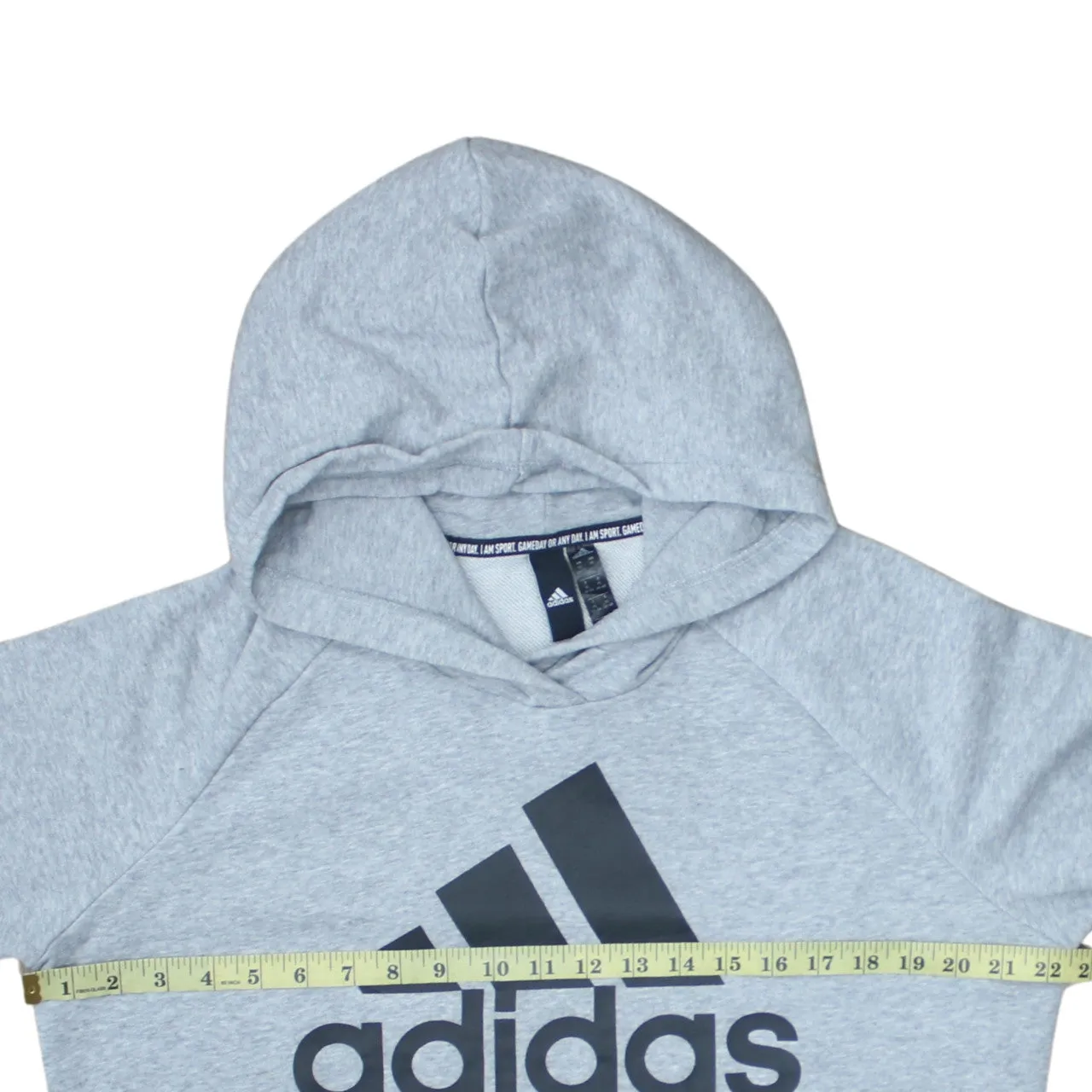 Adidas 90's Spellout Pullover Hoodie XLarge Grey sold by Vintage Club product image thumbnail 5