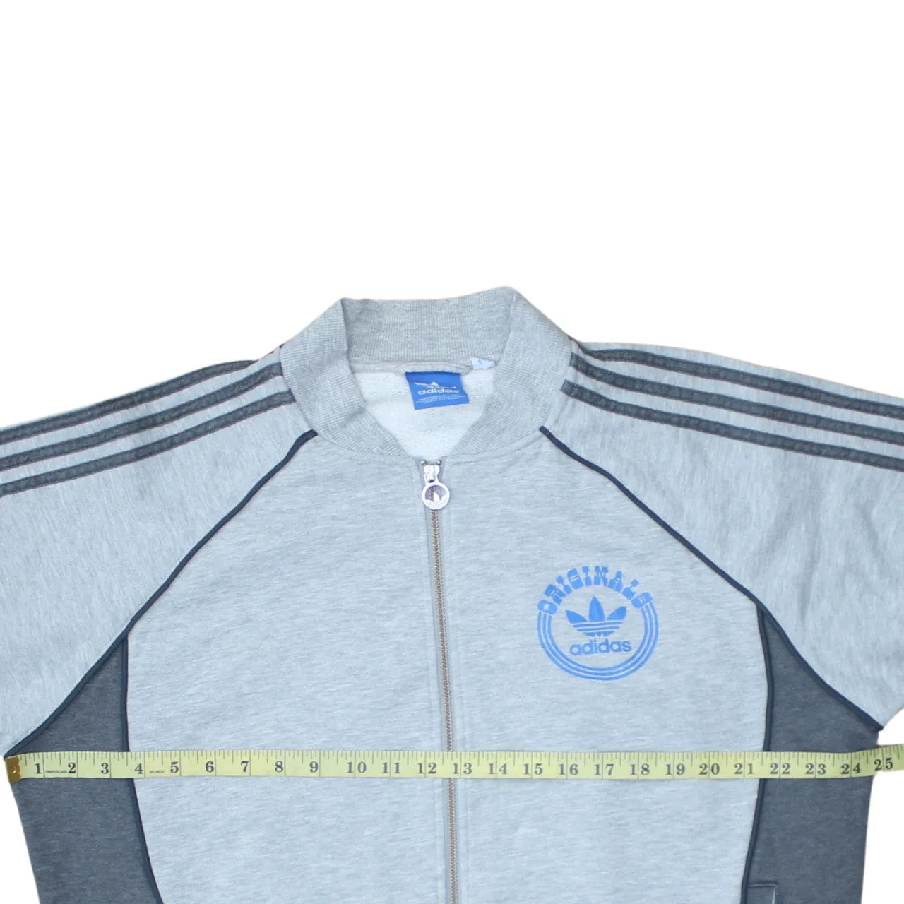 Adidas 90's Striped Sleeve Full Zip Up Sweatshirt XLarge Grey sold by Vintage Club product image thumbnail 5