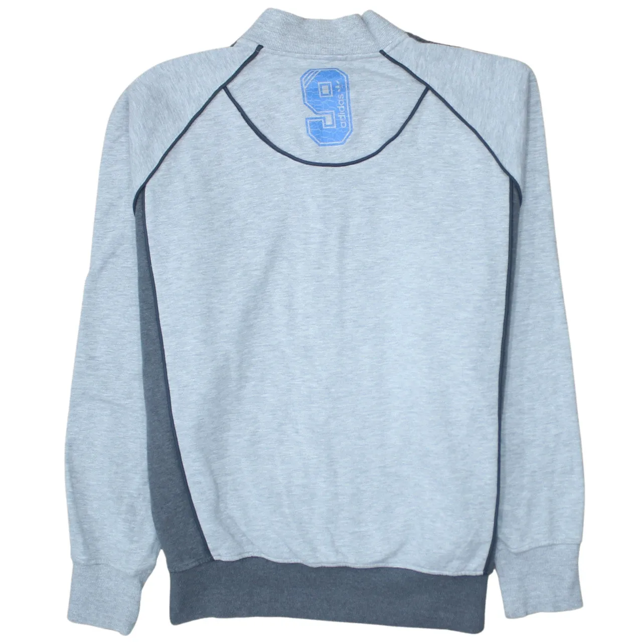 Adidas 90's Striped Sleeve Full Zip Up Sweatshirt XLarge Grey sold by Vintage Club product image thumbnail 2