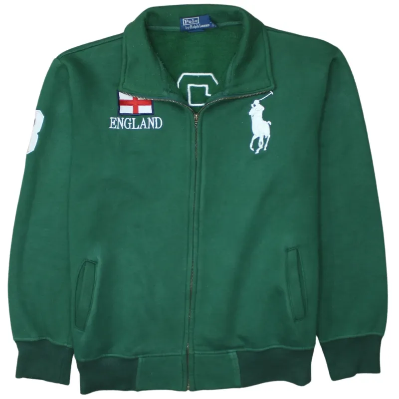 Polo Ralph Lauren 90's Lightweight Full Zip Up Sweatshirt Large Green made by Polo by Ralph Lauren