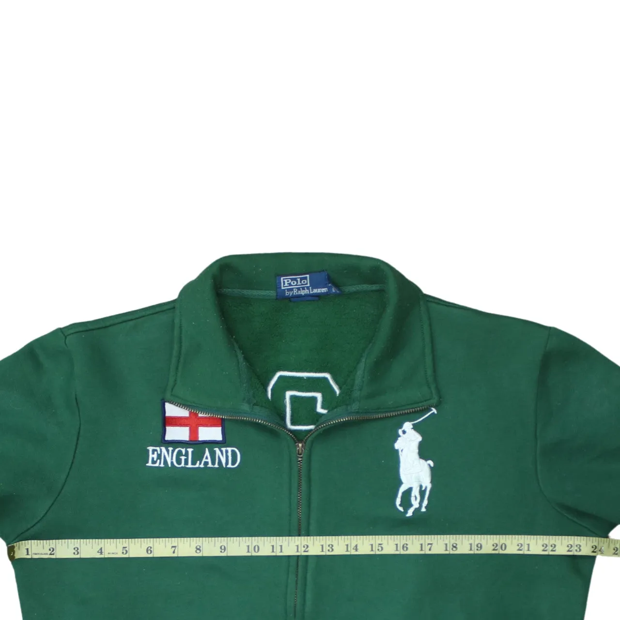 Polo Ralph Lauren 90's Lightweight Full Zip Up Sweatshirt Large Green sold by Vintage Club product image thumbnail 5