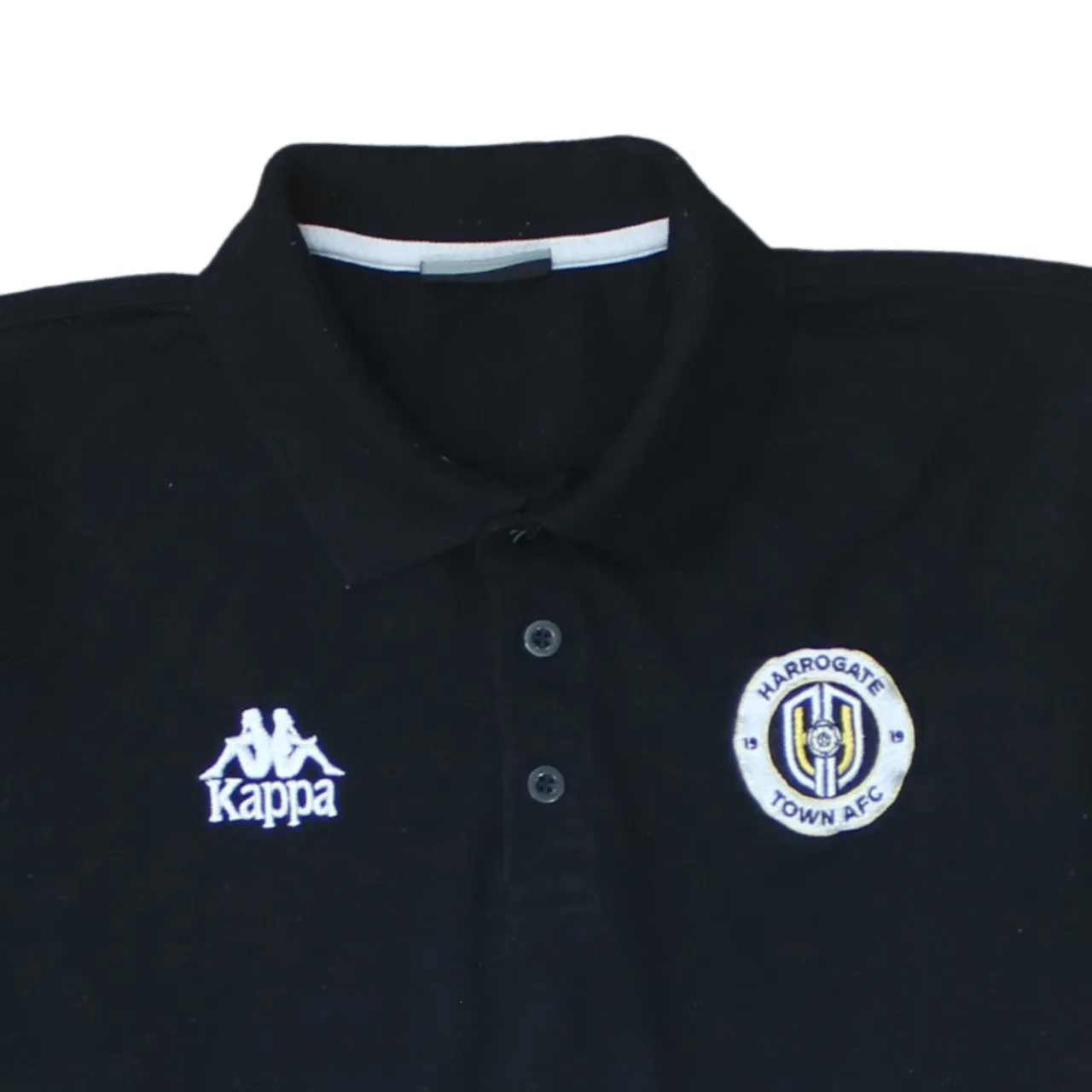 Kappa 90's Short Sleeves Quarter Button Polo Shirt XLarge Black sold by Vintage Club product image thumbnail 3