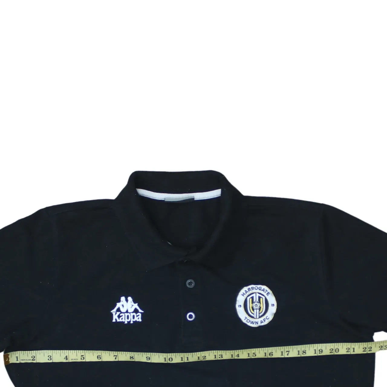 Kappa 90's Short Sleeves Quarter Button Polo Shirt XLarge Black sold by Vintage Club product image thumbnail 5