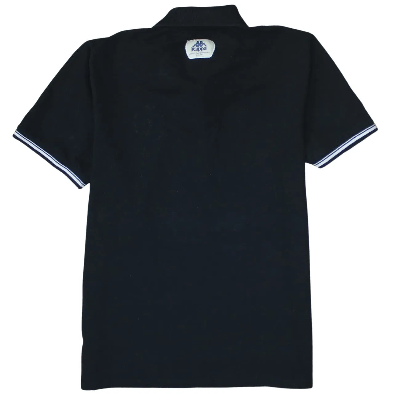 Kappa 90's Short Sleeves Quarter Button Polo Shirt XLarge Black sold by Vintage Club product image thumbnail 2