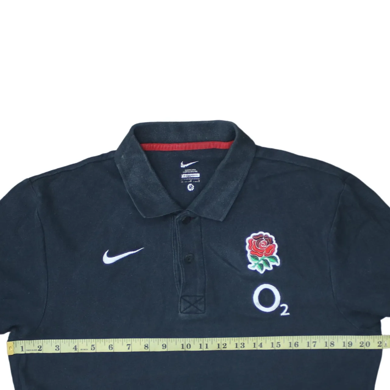 Nike 90's Swoosh Short Sleeves Polo Shirt Medium Black sold by Vintage Club product image thumbnail 5