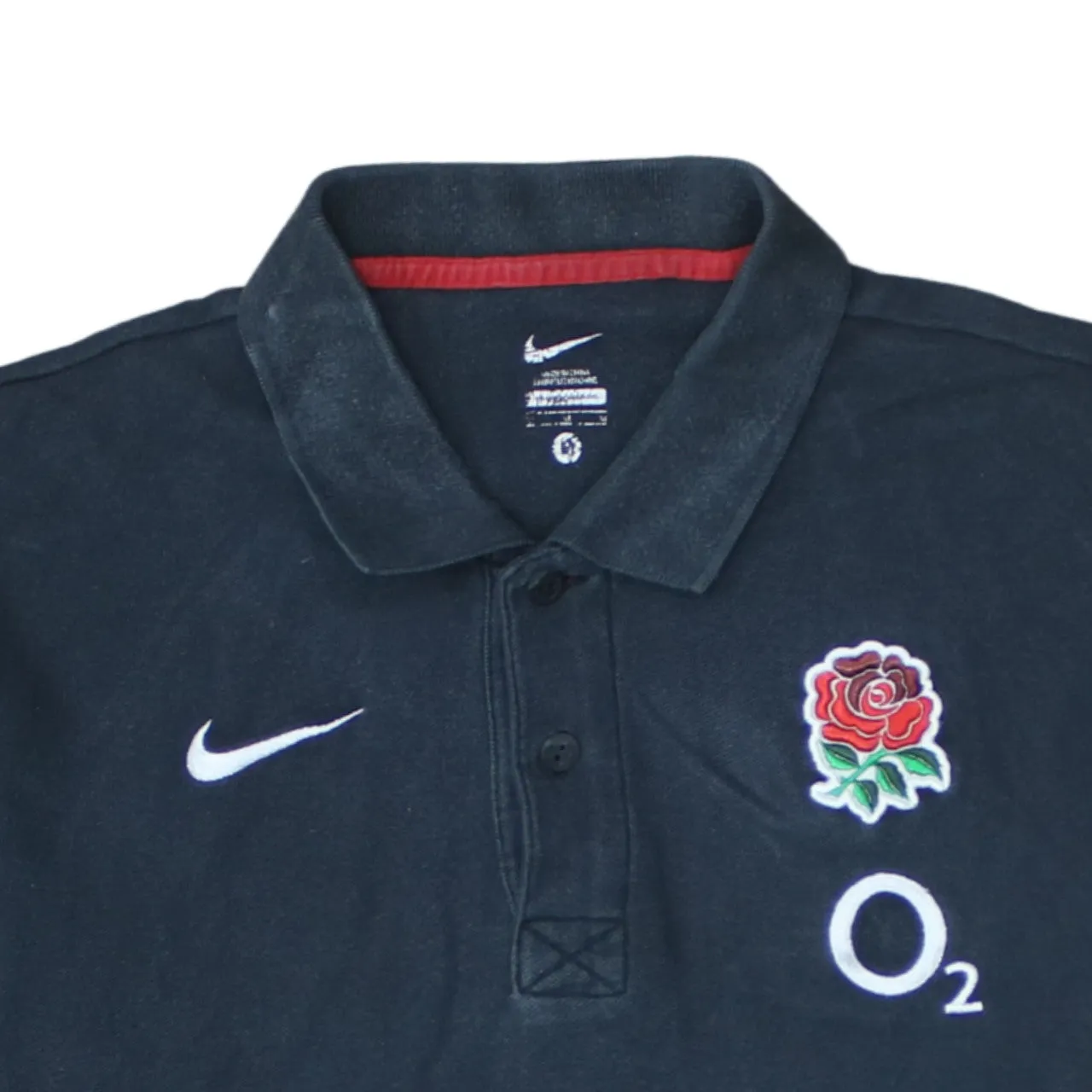 Nike 90's Swoosh Short Sleeves Polo Shirt Medium Black sold by Vintage Club product image thumbnail 3