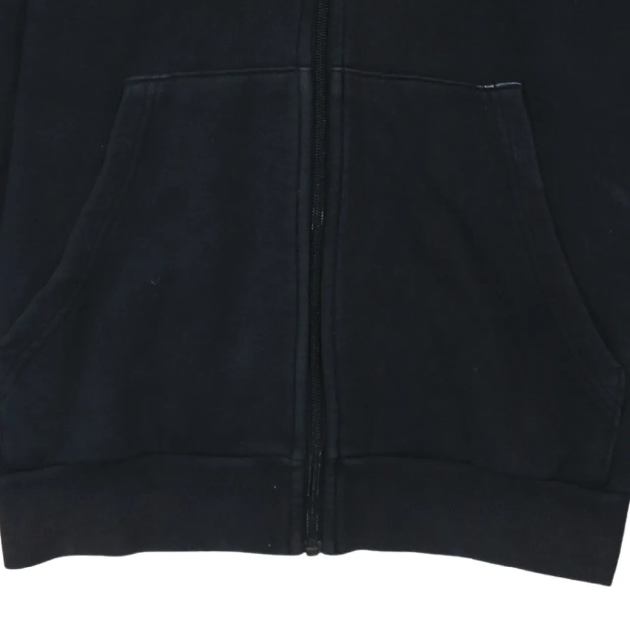 Adidas 90's Drawstring Pockets Full Zip Up Hoodie XLarge Black sold by Vintage Club product image thumbnail 4