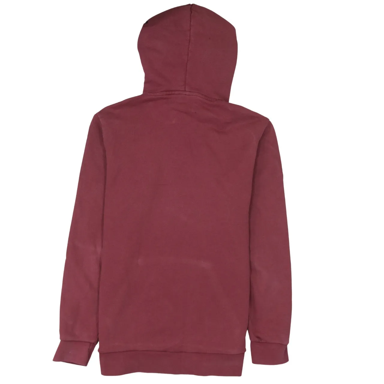 Adidas 90's Drawstring Pockets Pullover Hoodie Medium Red sold by Vintage Club product image thumbnail 2