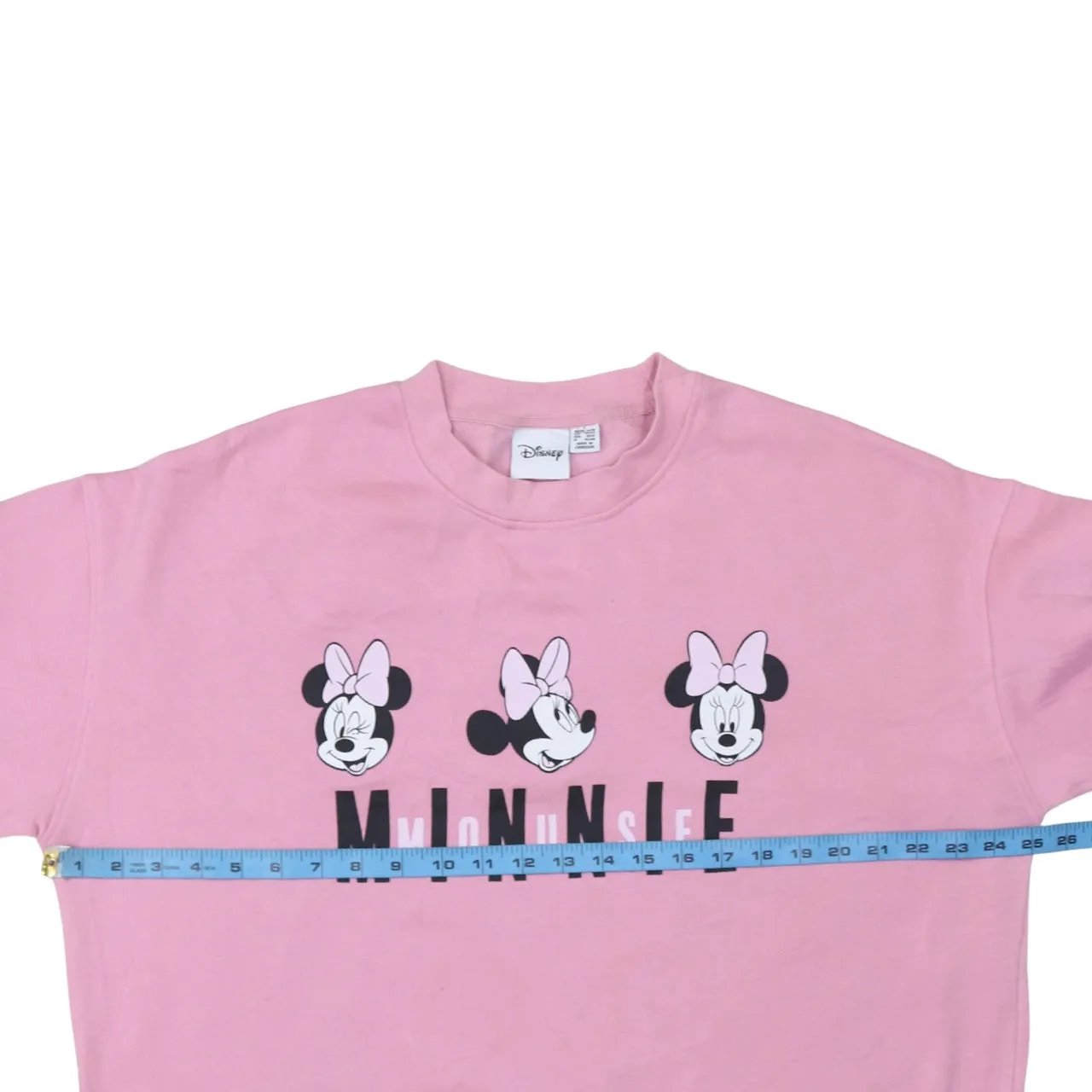 Disney 90's Minnie Mouse Crew Neck Sweatshirt Large Pink sold by Vintage Club product image thumbnail 5