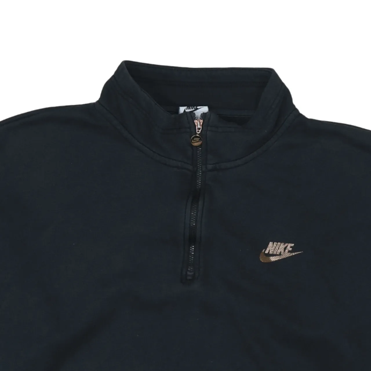 Nike 90's Swoosh Quarter Zip Sweatshirt Medium Black sold by Vintage Club product image thumbnail 3