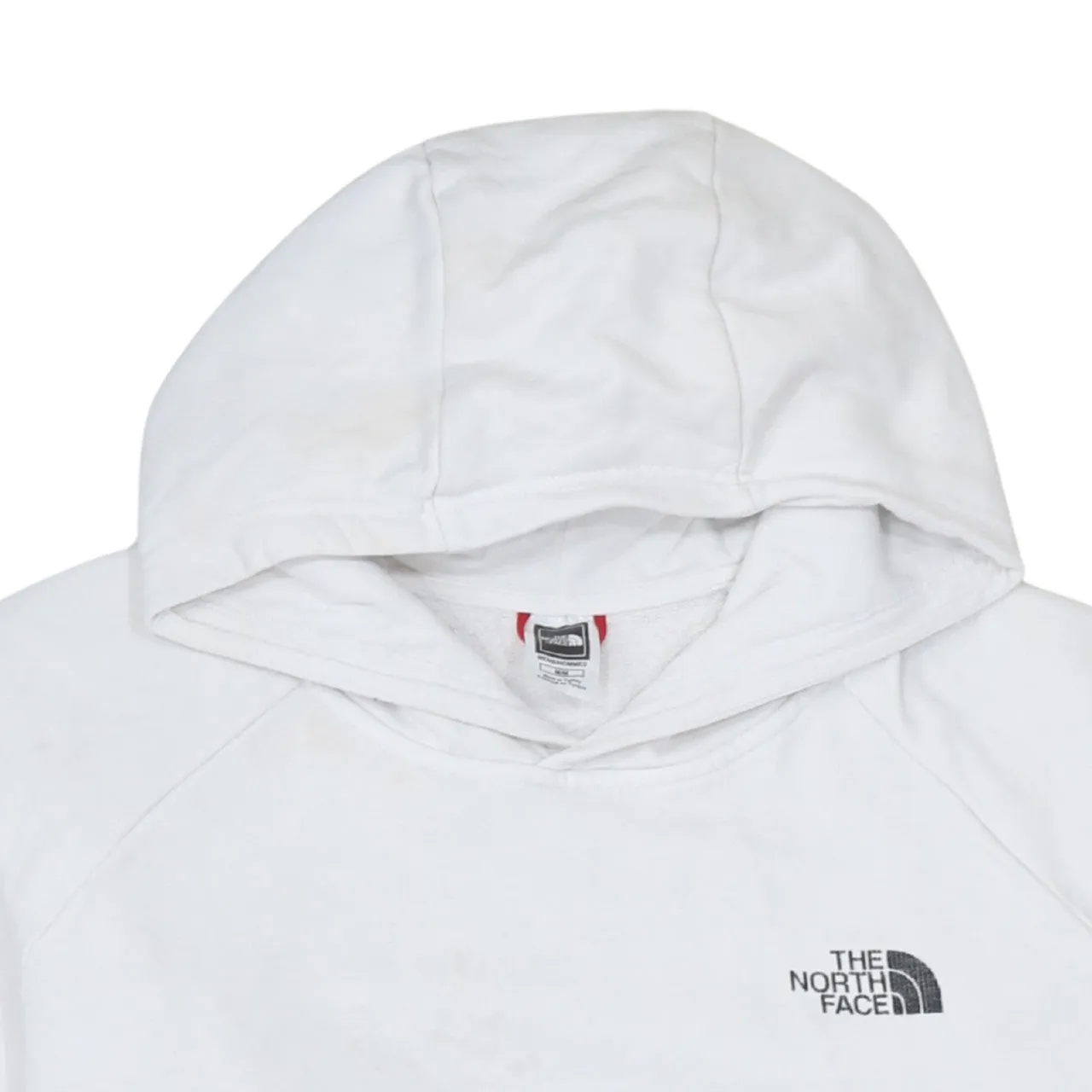 The North Face White Hoodie Men's Medium Printed Logo Front Back Pouch Pocket Pullover Sweatshirt sold by Vintage Club product image thumbnail 3