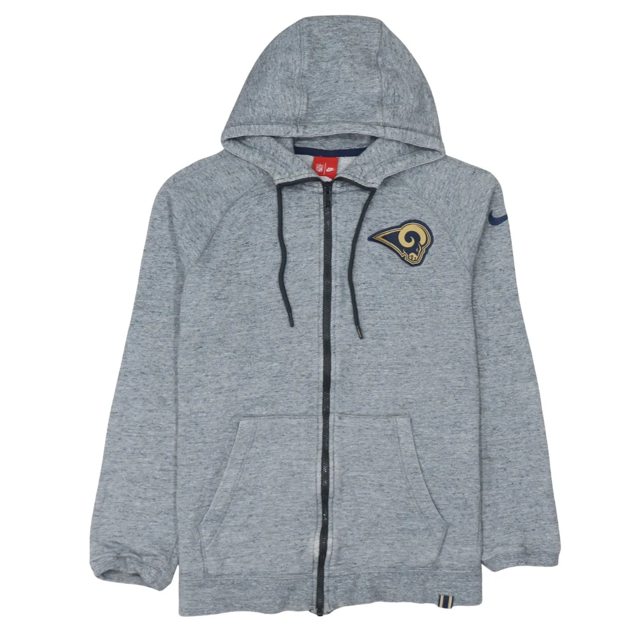 Nike 90's Swoosh Full Zip Up Hoodie Medium Grey sold by Vintage Club