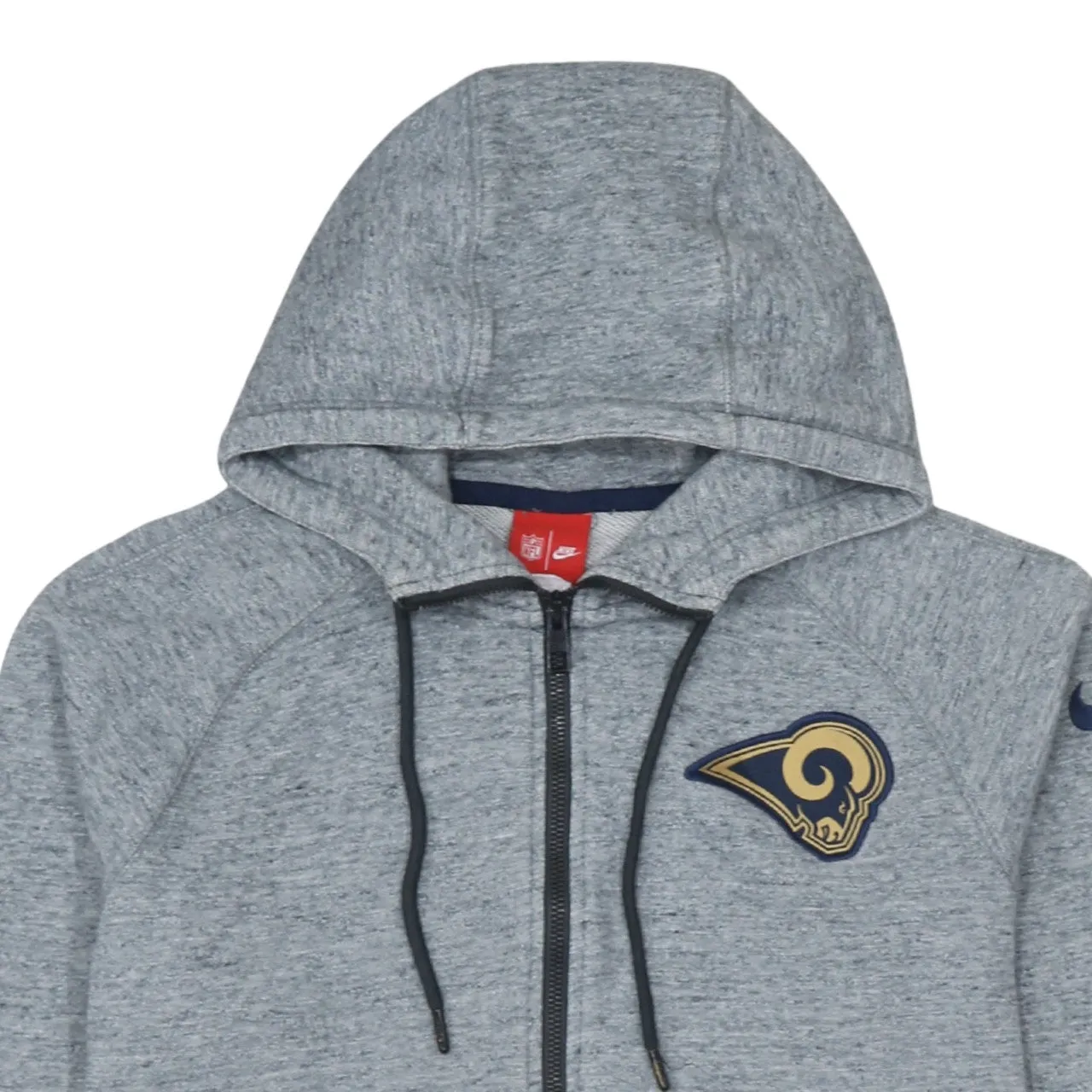 Nike 90's Swoosh Full Zip Up Hoodie Medium Grey sold by Vintage Club product image thumbnail 3