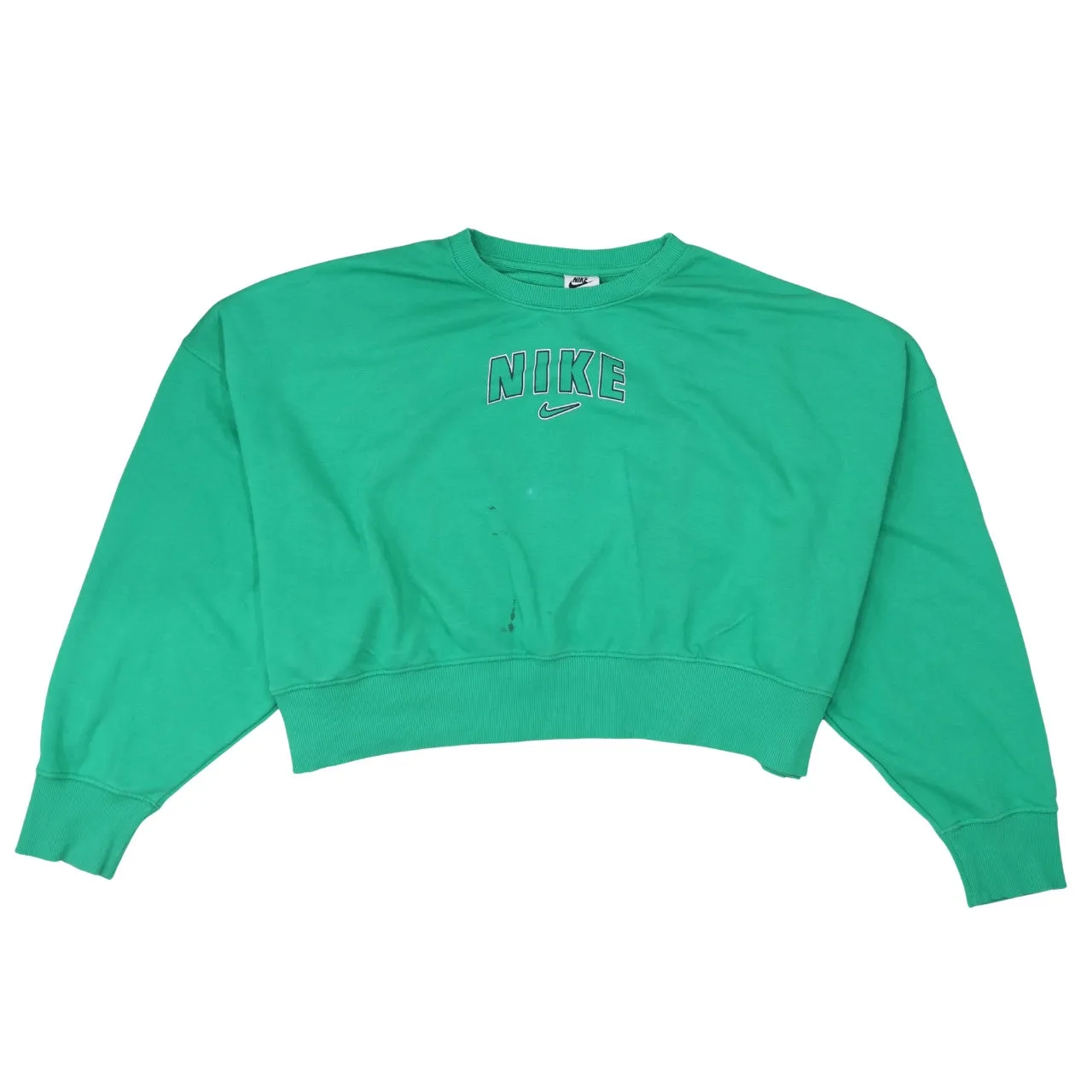 Nike 90's Center Middle Swoosh Crew Neck Sweatshirt Medium Green sold by Vintage Club