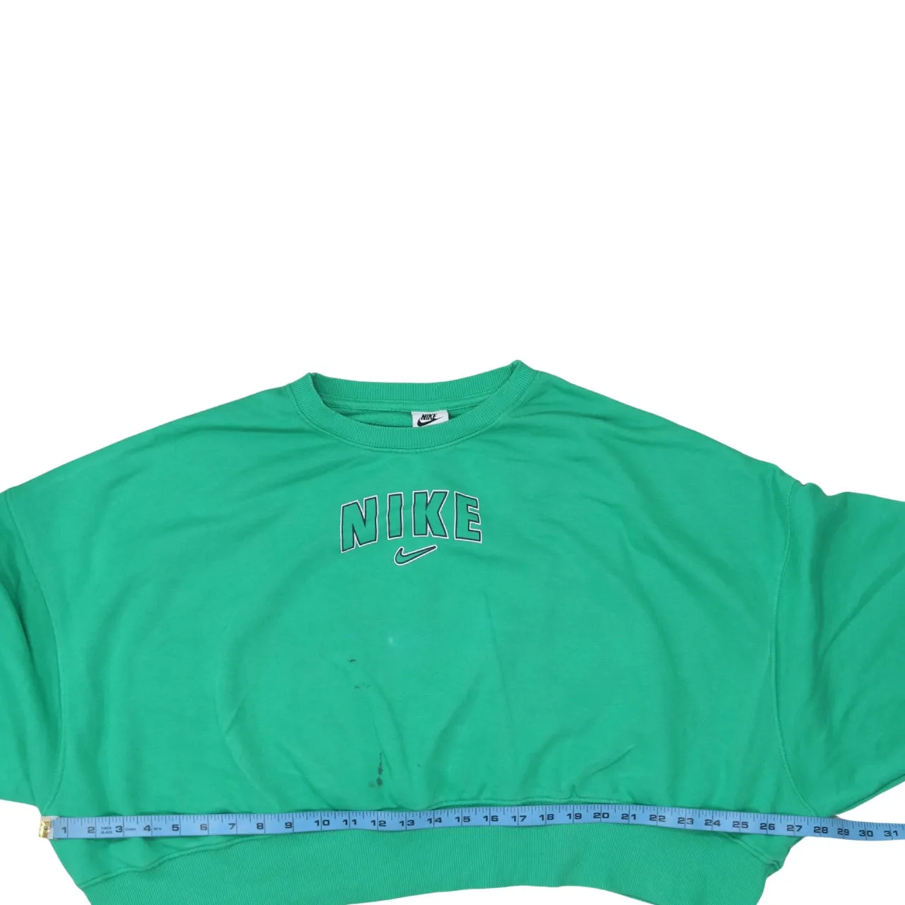 Nike 90's Center Middle Swoosh Crew Neck Sweatshirt Medium Green sold by Vintage Club product image thumbnail 5