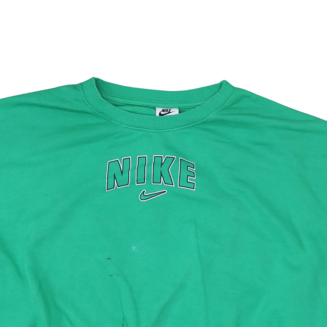 Nike 90's Center Middle Swoosh Crew Neck Sweatshirt Medium Green sold by Vintage Club product image thumbnail 3