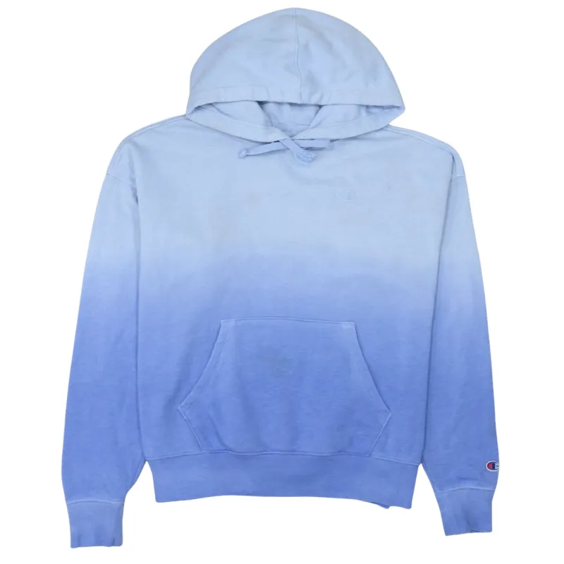Champion 90's Drawstring Pockets Pullover Hoodie Small Blue sold by Vintage Club