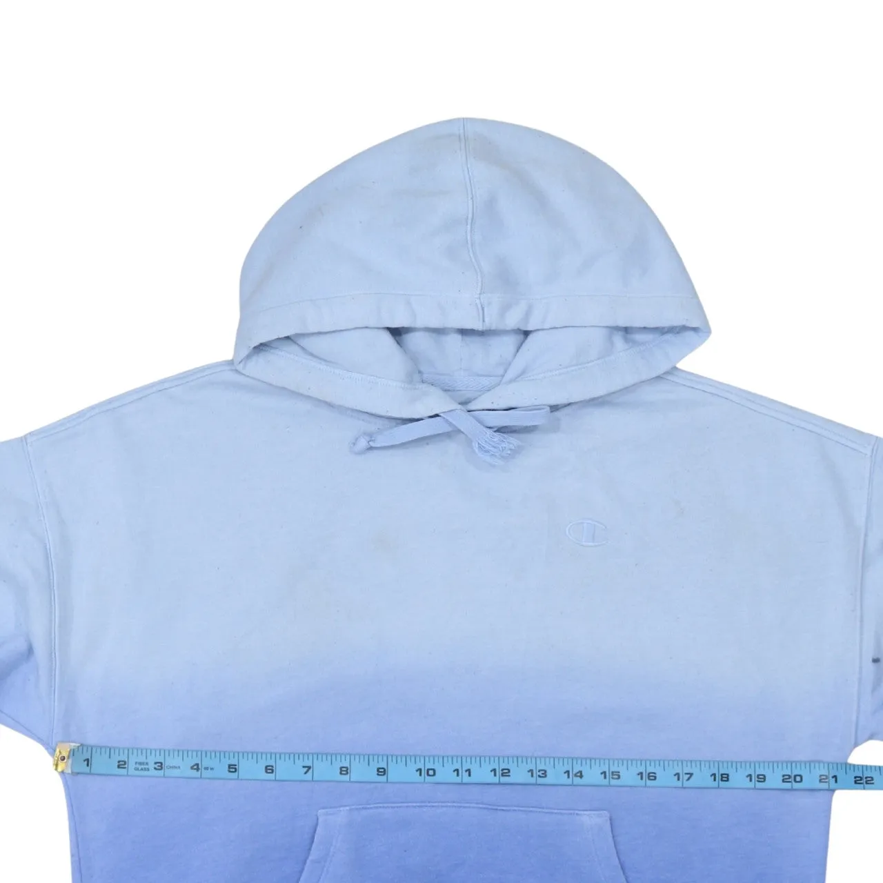 Champion 90's Drawstring Pockets Pullover Hoodie Small Blue sold by Vintage Club product image thumbnail 5