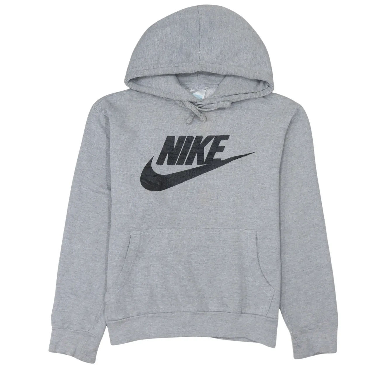 Nike 90's Center Middle Swoosh Pullover Hoodie XSmall Grey sold by Vintage Club