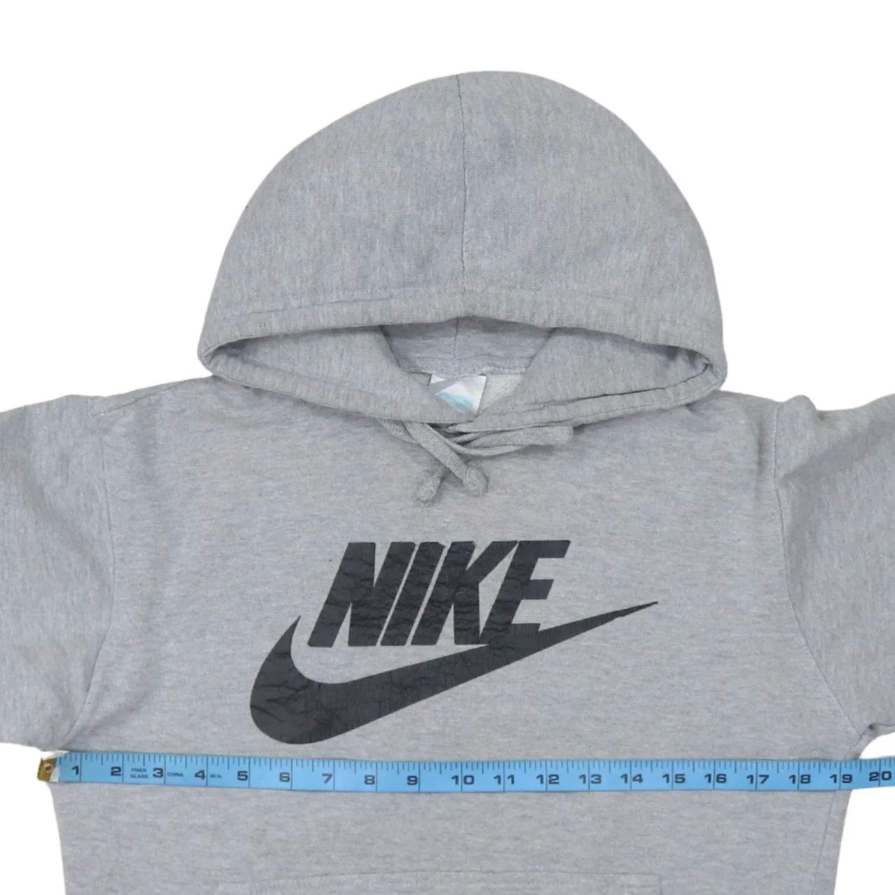 Nike 90's Center Middle Swoosh Pullover Hoodie XSmall Grey sold by Vintage Club product image thumbnail 5