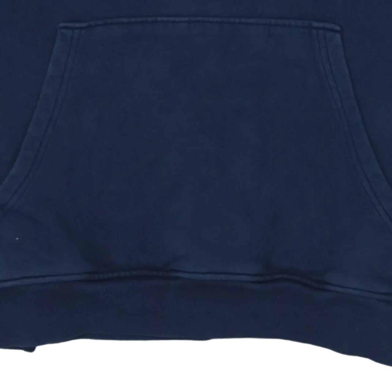 Adidas 90's Drawstring Pockets Pullover Hoodie Medium Navy Blue sold by Vintage Club product image thumbnail 4