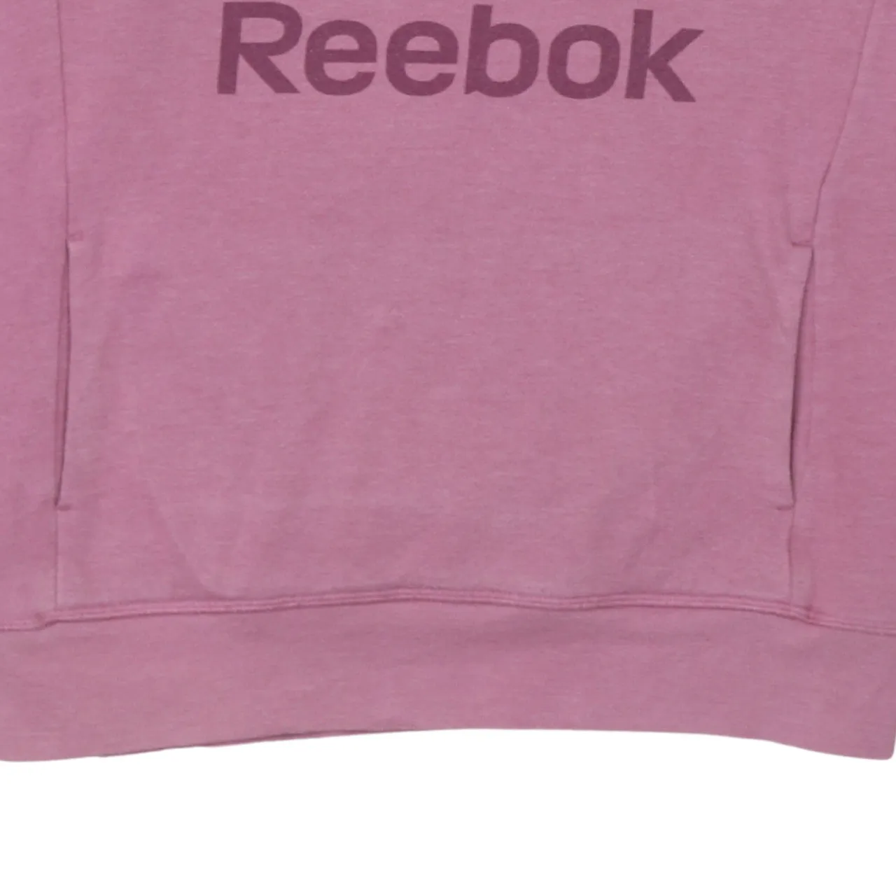 Reebok 90's Spellout Pullover Hoodie Large Pink sold by Vintage Club product image thumbnail 4