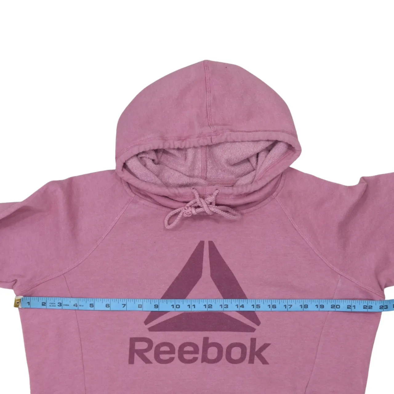 Reebok 90's Spellout Pullover Hoodie Large Pink sold by Vintage Club product image thumbnail 5