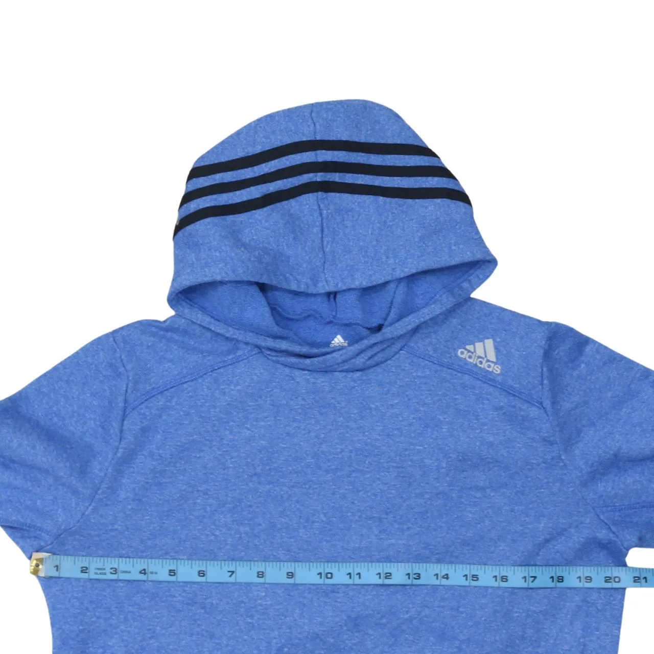 Adidas 90's Loungewear Pullover Hoodie Medium Blue sold by Vintage Club product image thumbnail 5