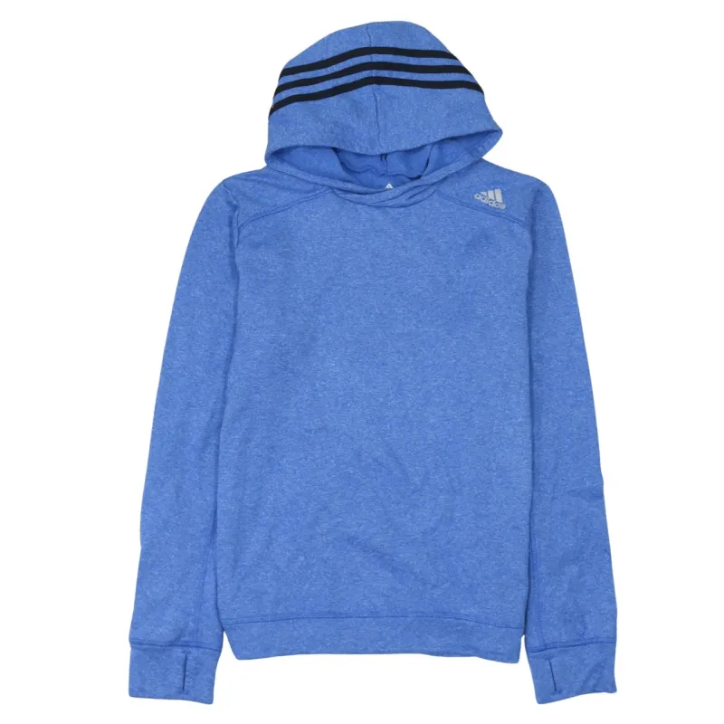Adidas 90's Loungewear Pullover Hoodie Medium Blue sold by Vintage Club