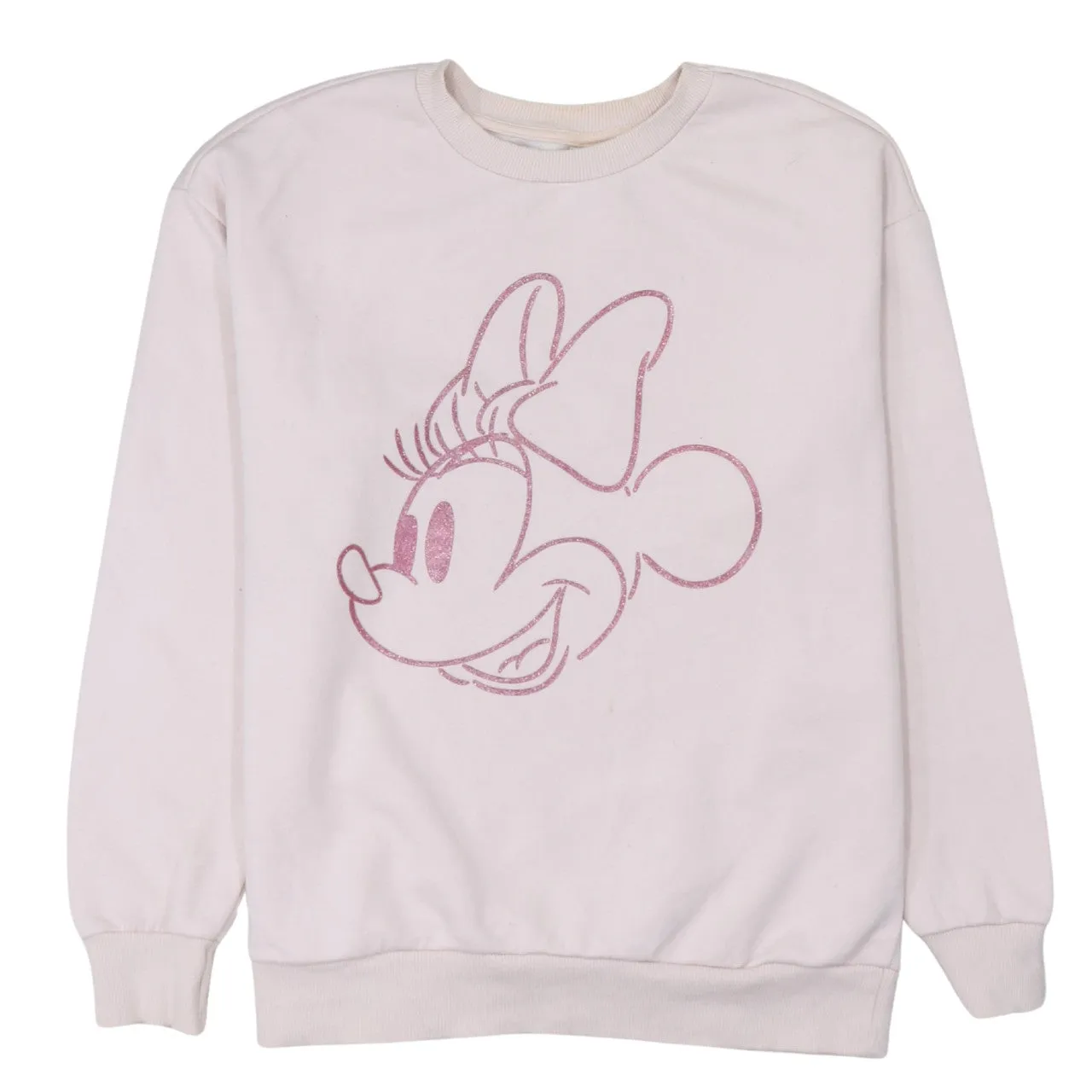 Disney 90's Minnie Mouse Crew Neck Sweatshirt Small Pink sold by Vintage Club