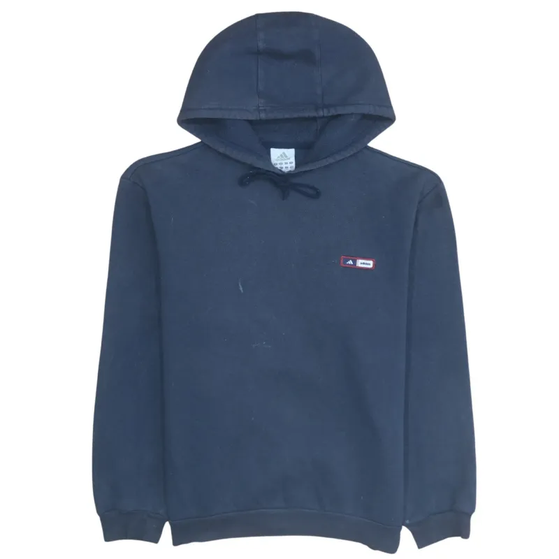 Adidas 90's Loungewear Pullover Hoodie Large Navy Blue sold by Vintage Club