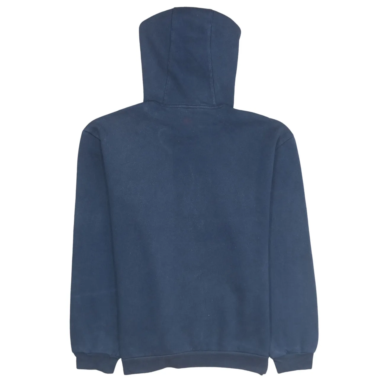 Adidas 90's Loungewear Pullover Hoodie Large Navy Blue sold by Vintage Club product image thumbnail 2