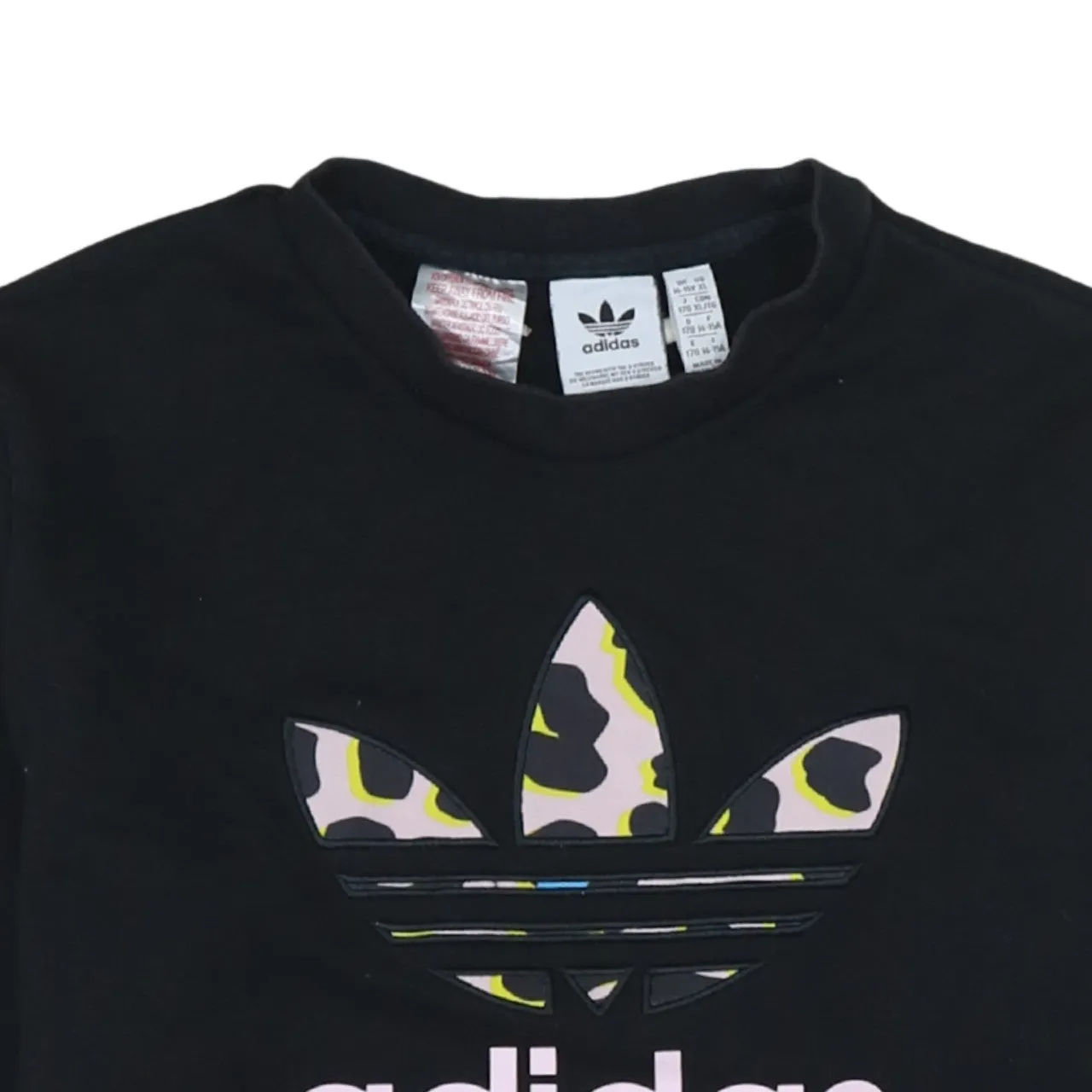 Adidas 90's Spellout Crew Neck Sweatshirt XLarge Black sold by Vintage Club product image thumbnail 3