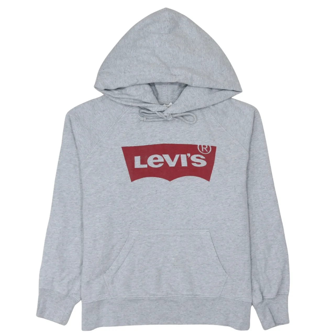 Levi's 90's Spellout Pullover Hoodie Small Grey sold by Vintage Club