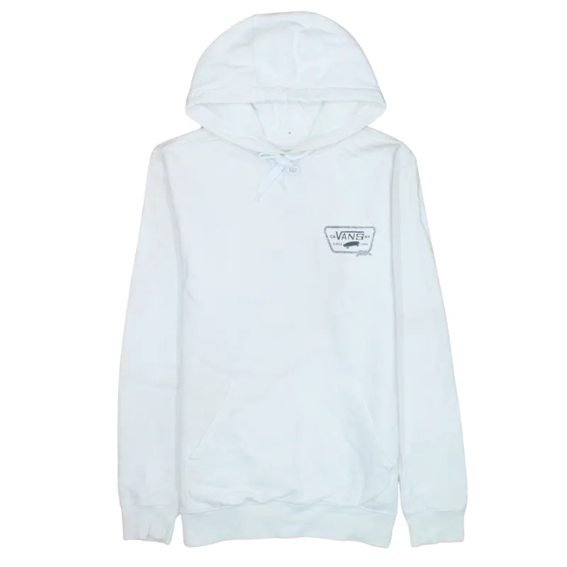 VANS 90's Drawstring Pockets Pullover Hoodie Small White sold by Vintage Club