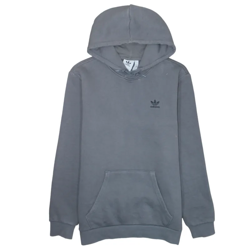 Adidas 90's Drawstring Pockets Pullover Hoodie Medium Grey sold by Vintage Club