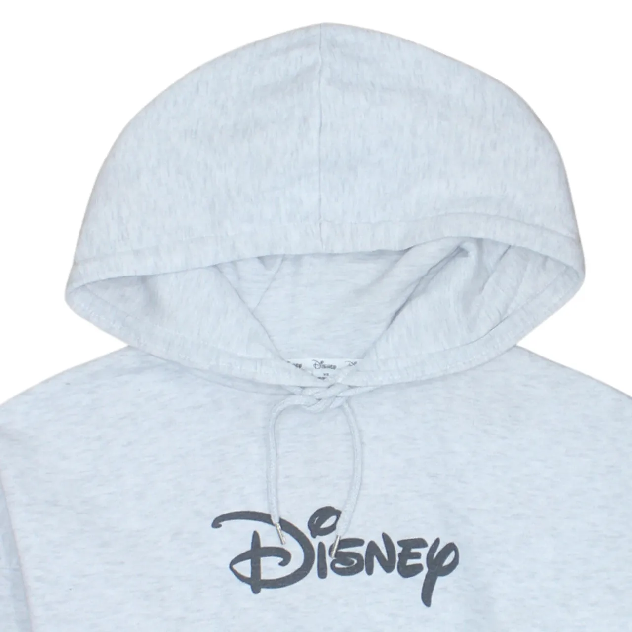 Disney Light Grey Hoodie Women’s XSmall Printed Logo Front Back Pullover Sweatshirt sold by Vintage Club product image thumbnail 3