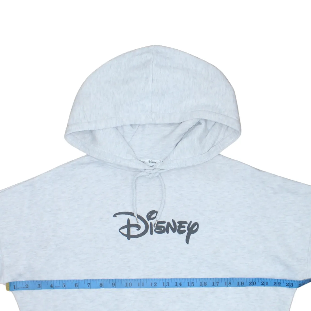 Disney Light Grey Hoodie Women’s XSmall Printed Logo Front Back Pullover Sweatshirt sold by Vintage Club product image thumbnail 5