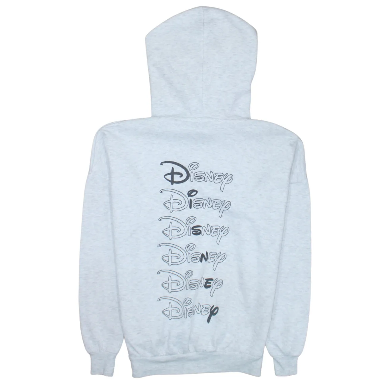 Disney Light Grey Hoodie Women’s XSmall Printed Logo Front Back Pullover Sweatshirt sold by Vintage Club product image thumbnail 2