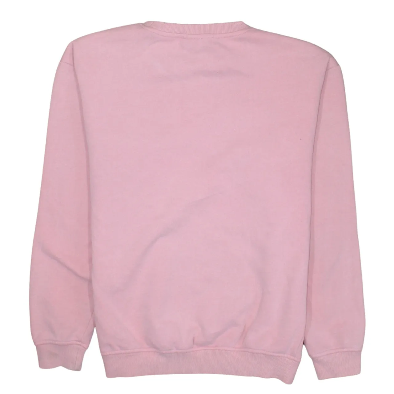 Ellesse Pink Sweatshirt Women's UK 10 Large Printed Logo Crewneck Pullover Fleece Top sold by Vintage Club product image thumbnail 2