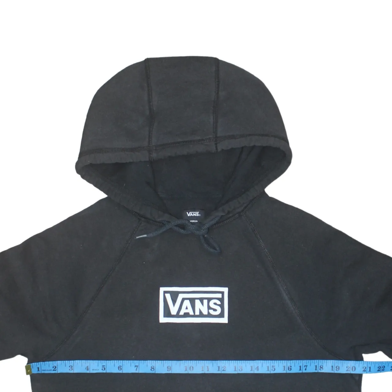 VANS 90's Spellout Pullover Hoodie Small Black sold by Vintage Club product image thumbnail 5