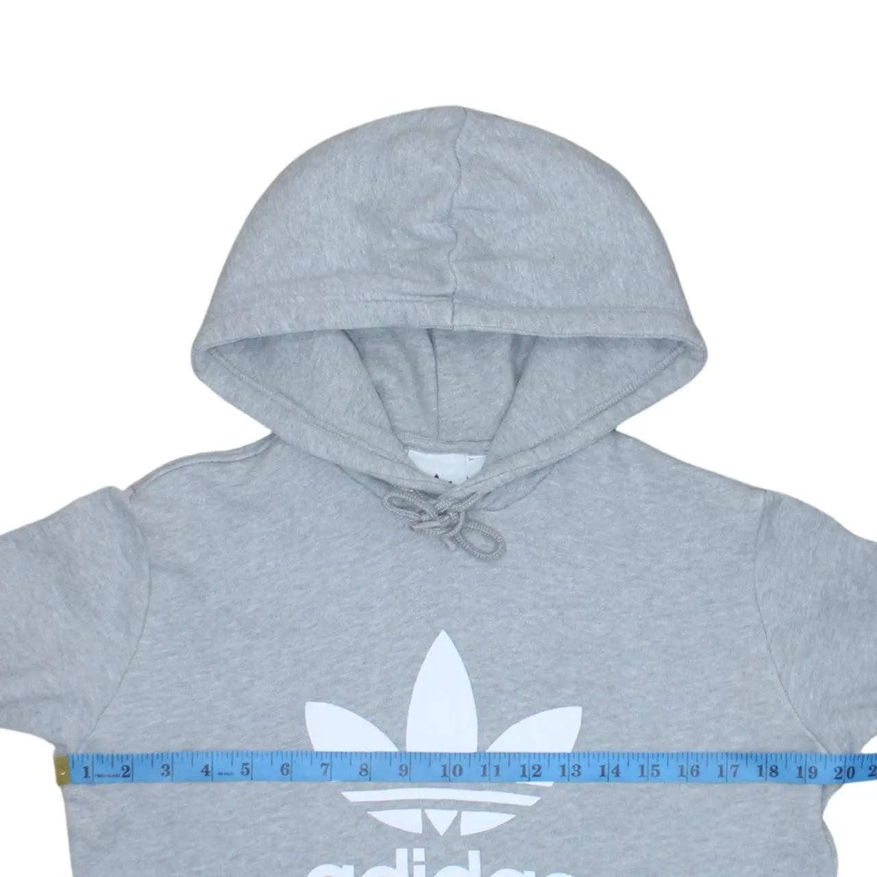 Adidas 90's Spellout Pullover Hoodie XSmall Grey sold by Vintage Club product image thumbnail 5