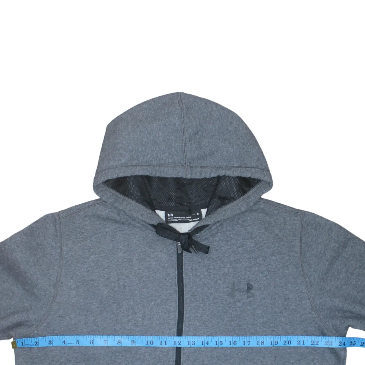 Under Armour Grey Hoodie Men's XLarge Embroidered Chest Logo Front Pocket Pullover Sweatshirt sold by Vintage Club product image thumbnail 5