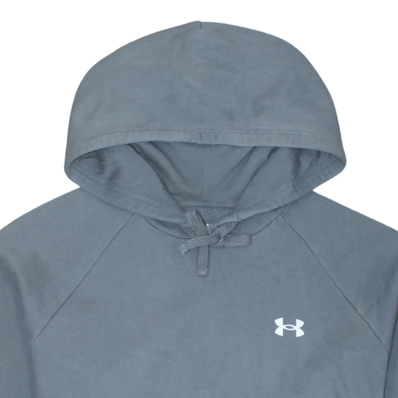 Under Armour Grey Hoodie Men's XLarge Embroidered Chest Logo Front Pocket Pullover Sweatshirt sold by Vintage Club product image thumbnail 3